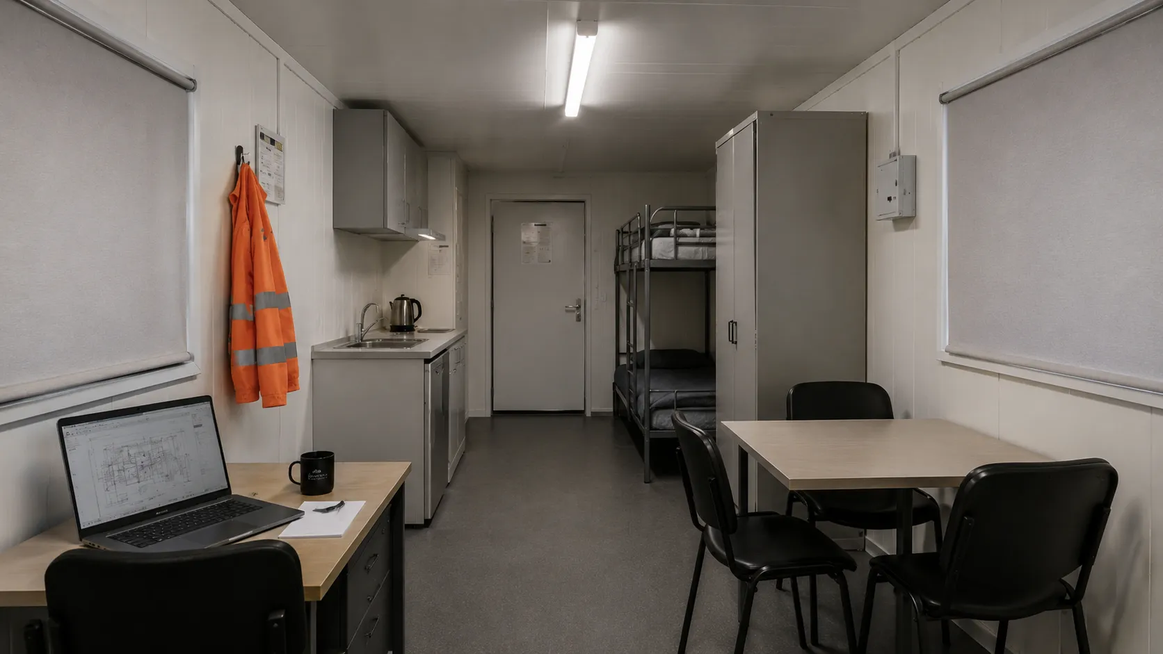 Accommodation and office container units UAE - Xshore modular site office