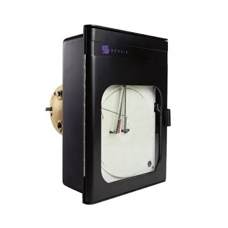 Dual pen circular chart recorder pressure temperature UAE