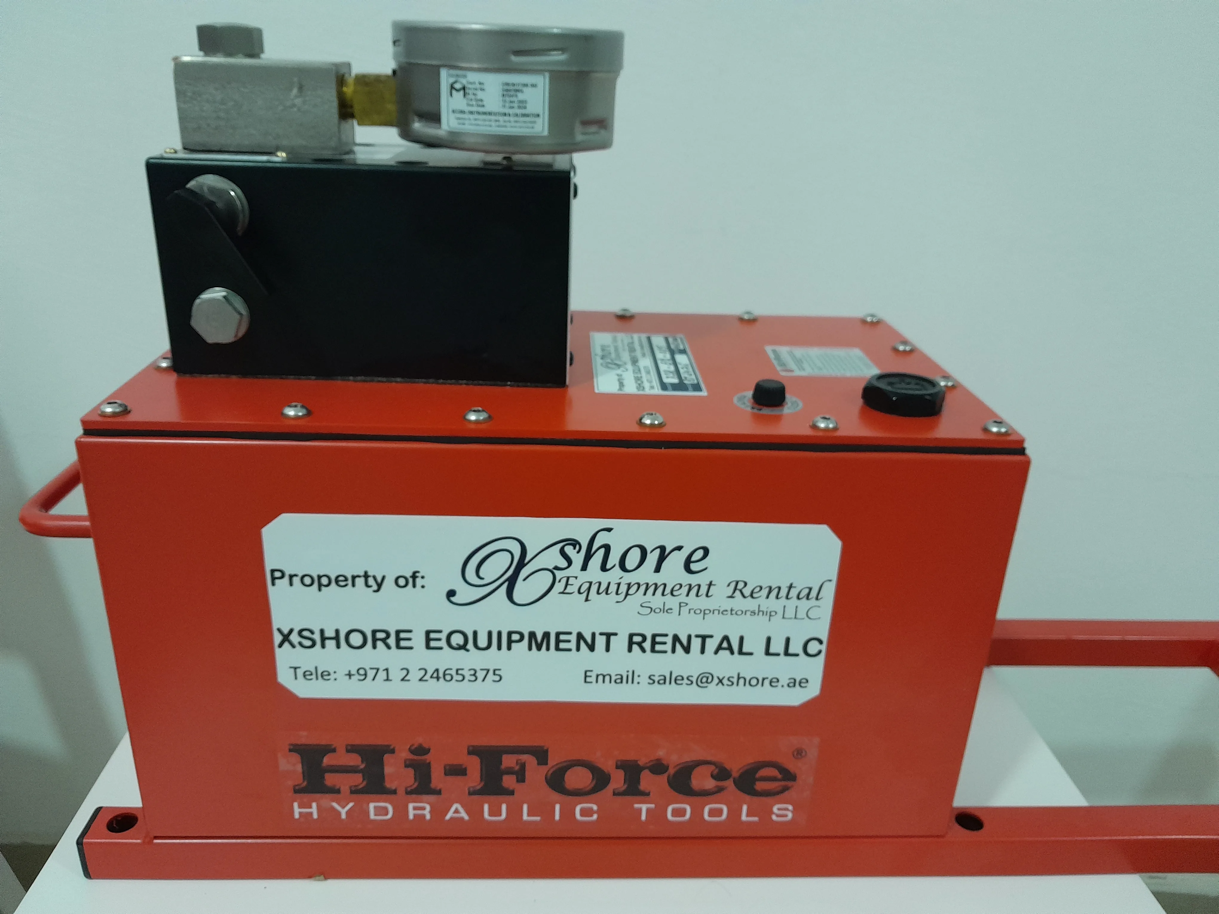 Hydrostatic test pump pipeline testing UAE